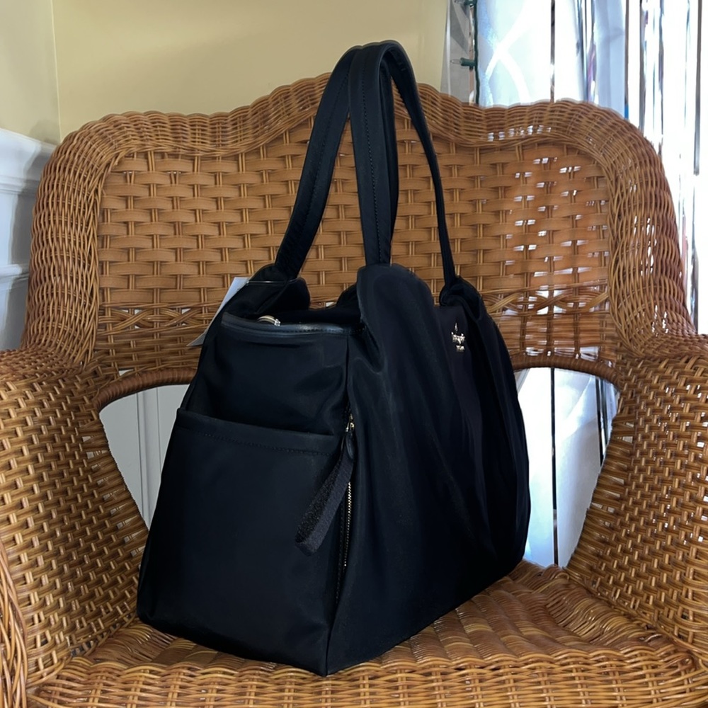 ♠️kate spade Chelsea Nylon Baby Bag, Black NWT - Picture 11 of 16